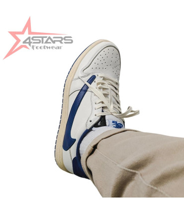 Travis Scott x Fragment x Air Jordan 1 Low OG “Sail/Military Blue”