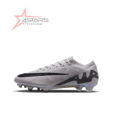 Nike Mercurial Vapor 15 Elite FG Low-Top Football Boot - Grey Black
