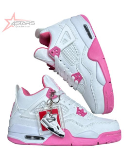 WMNS Air Jordan 4 Retro - White/Pink