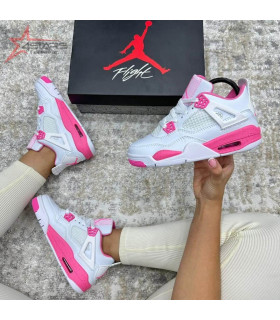 WMNS Air Jordan 4 Retro - White/Pink