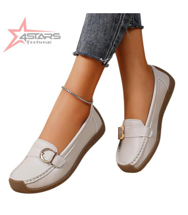 Ladies Buckle Loafers