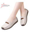 Classic Ladies' Slip-On Loafers with Strap Accent