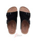 Men’s Cork Sandals, Arch Support Footbed Slippers with Buckle Straps