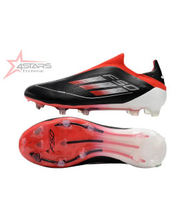 Adidas F50 Elite Laceless FG Firm Ground Soccer Cleats - Black/Red/White
