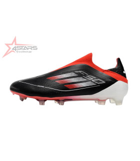 Adidas F50 Elite Laceless FG Firm Ground Soccer Cleats - Black/Red/White