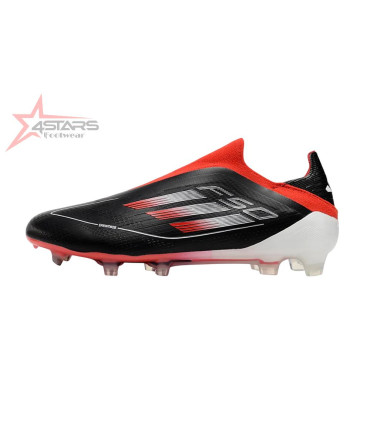 Adidas F50 Elite Laceless FG Firm Ground Soccer Cleats - Black/Red/White