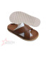 Men Brown Genuine Leather Timberland Cross Slides Slippers