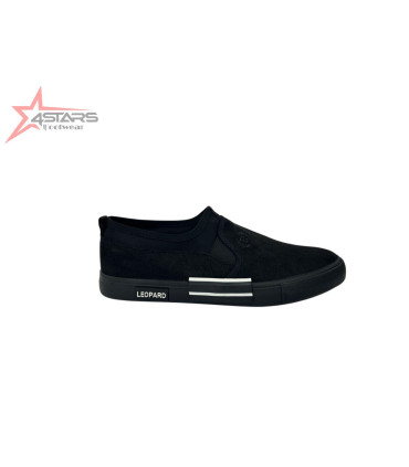 Leopard Rubber Shoes with Two Stripes
