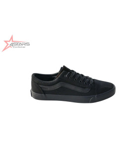 Leopard Rubber Shoes With Stripe All Black