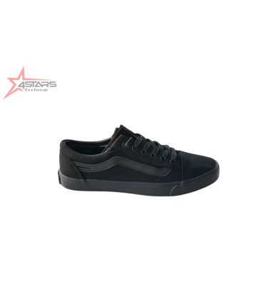 Leopard Rubber Shoes With Stripe All Black