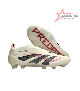 Adidas Predator Elite LL FG Football Boots - Off White/Core Black