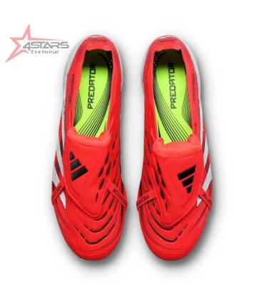 Adidas Predator Elite Fold-Over Tongue Firm Ground Boots - Lucid Red/Cloud White/Core Black