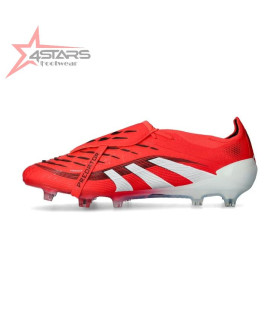 Adidas Predator Elite Fold-Over Tongue Firm Ground Boots - Lucid Red/Cloud White/Core Black