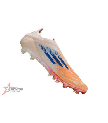 Adidas F50 Elite Laceless FG Firm Ground Football Boots - Beam Orange/Lucid Blue/White