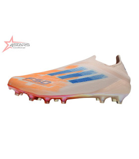 Adidas F50 Elite Laceless FG Firm Ground Football Boots - Beam Orange/Lucid Blue/White