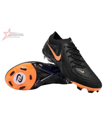 Nike Phantom GX 2 Elite FG Firm Ground Football Boots - Black/Orange/Grey