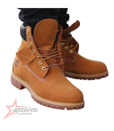 Genuine Leather Yellow Timberland Boots Size 42