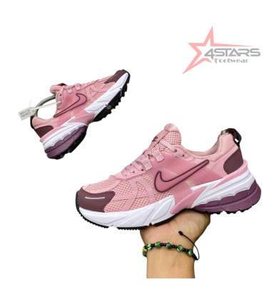 Women's Nike V2K Running Shoes Pink/Purple