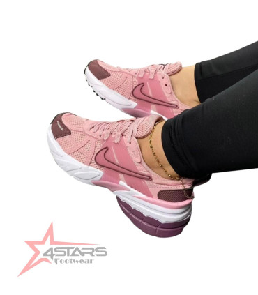 Women's Nike V2K Running Shoes Pink/Purple