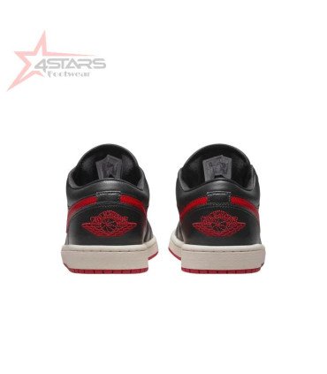 Air Jordan 1 Low - Black/Sail/Gym Red