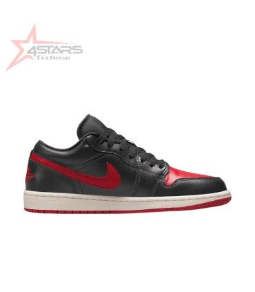 Air Jordan 1 Low - Black/Sail/Gym Red