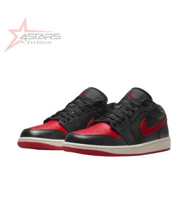 Air Jordan 1 Low - Black/Sail/Gym Red