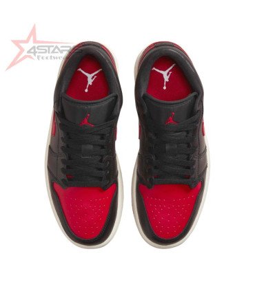 Air Jordan 1 Low - Black/Sail/Gym Red