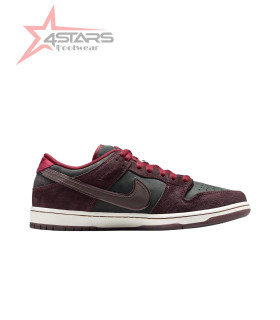 Nike SB Dunk Low Pro x Riot Skateshop Mahogany and Team Red