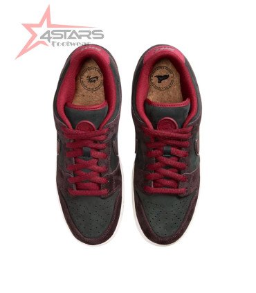 Nike SB Dunk Low Pro x Riot Skateshop Mahogany and Team Red