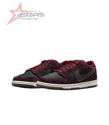 Nike SB Dunk Low Pro x Riot Skateshop Mahogany and Team Red