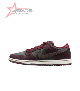 Nike SB Dunk Low Pro x Riot Skateshop Mahogany and Team Red