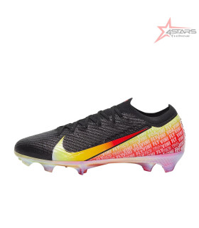 Nike Mercurial Vapor 16 Elite Vini JR FG Firm Ground Soccer Cleats - Black/Dynamic/Yellow-Green/Spark-Soar
