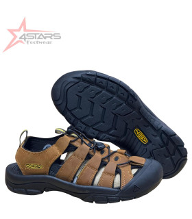 Keen NewPort H2 Leather Open Shoes - Brown