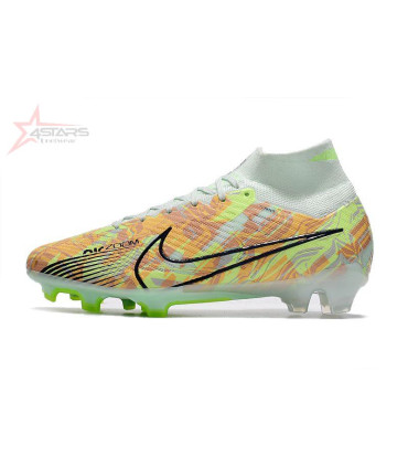 Nike Air Zoom Mercurial Superfly 9 Elite FG Bonded - Barely Green/Blackened Blue/Total Orange
