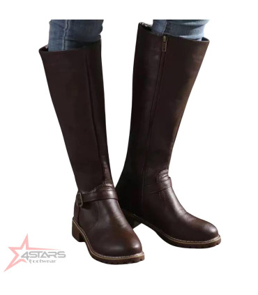 Ladies Long Leather Boots