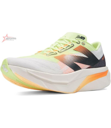 New Balance FuelCell SuperComp Elite v4 'White Bleached/Lime Glo/Hot Mango' Running Shoes
