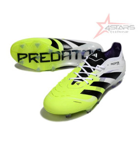 Adidas Predator 25 Elite FG White and Green Football Boots