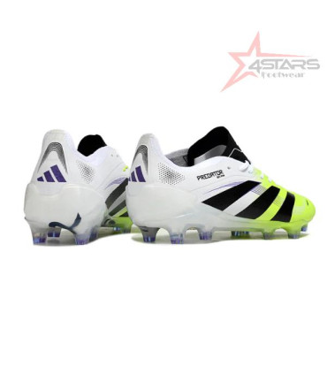 Adidas Predator 25 Elite FG White and Green Football Boots