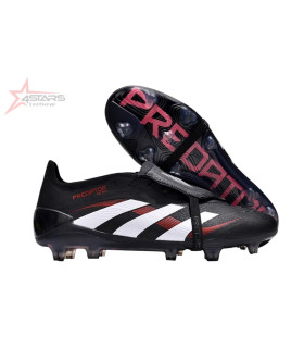 Adidas Predator Elite Foldover Tongue FG Firm Ground Soccer Cleats - Black/White/Red