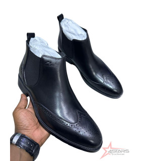 Clarks Genuine Leather Slip On Oxford Official Boots