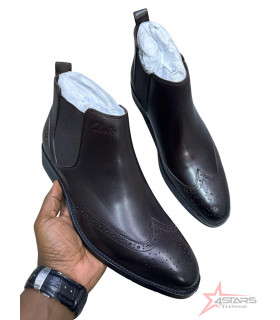 Clarks Genuine Leather Slip On Oxford Official Boots