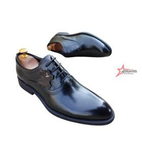 SM Genuine Leather Laced Official Shoes