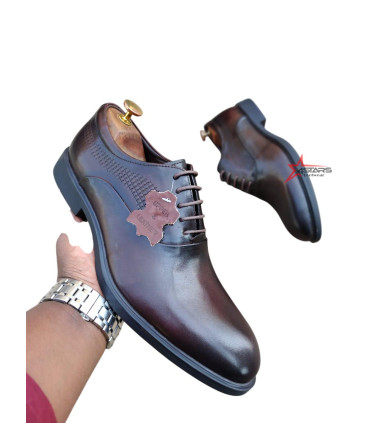 SM Genuine Leather Laced Official Shoes
