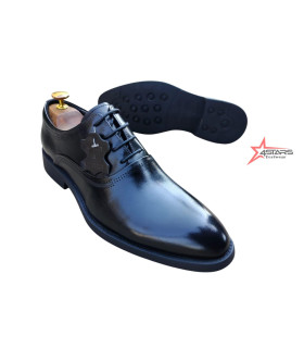 SM Genuine Leather Laced Official Shoes