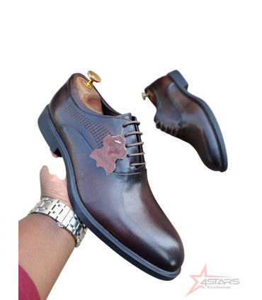 Billionaire Genuine Leather Laced Official Shoes