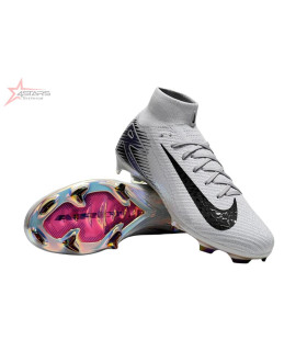 Nike Air Zoom Mercurial Superfly 10 Elite FG Firm Ground Soccer Cleats - Grey/Black