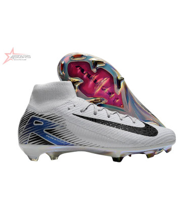 Nike Air Zoom Mercurial Superfly 10 Elite FG Firm Ground Soccer Cleats - Grey/Black