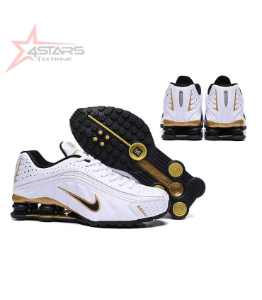 Nike Shox R4 - White/Black/Gold
