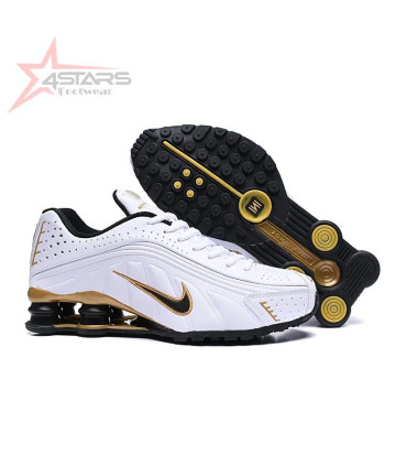 Nike Shox R4 - White/Black/Gold