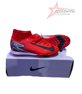 Nike Air Zoom Mercurial Superfly 10 Elite TF Artificial Turf Soccer Shoes - Red/Black/White